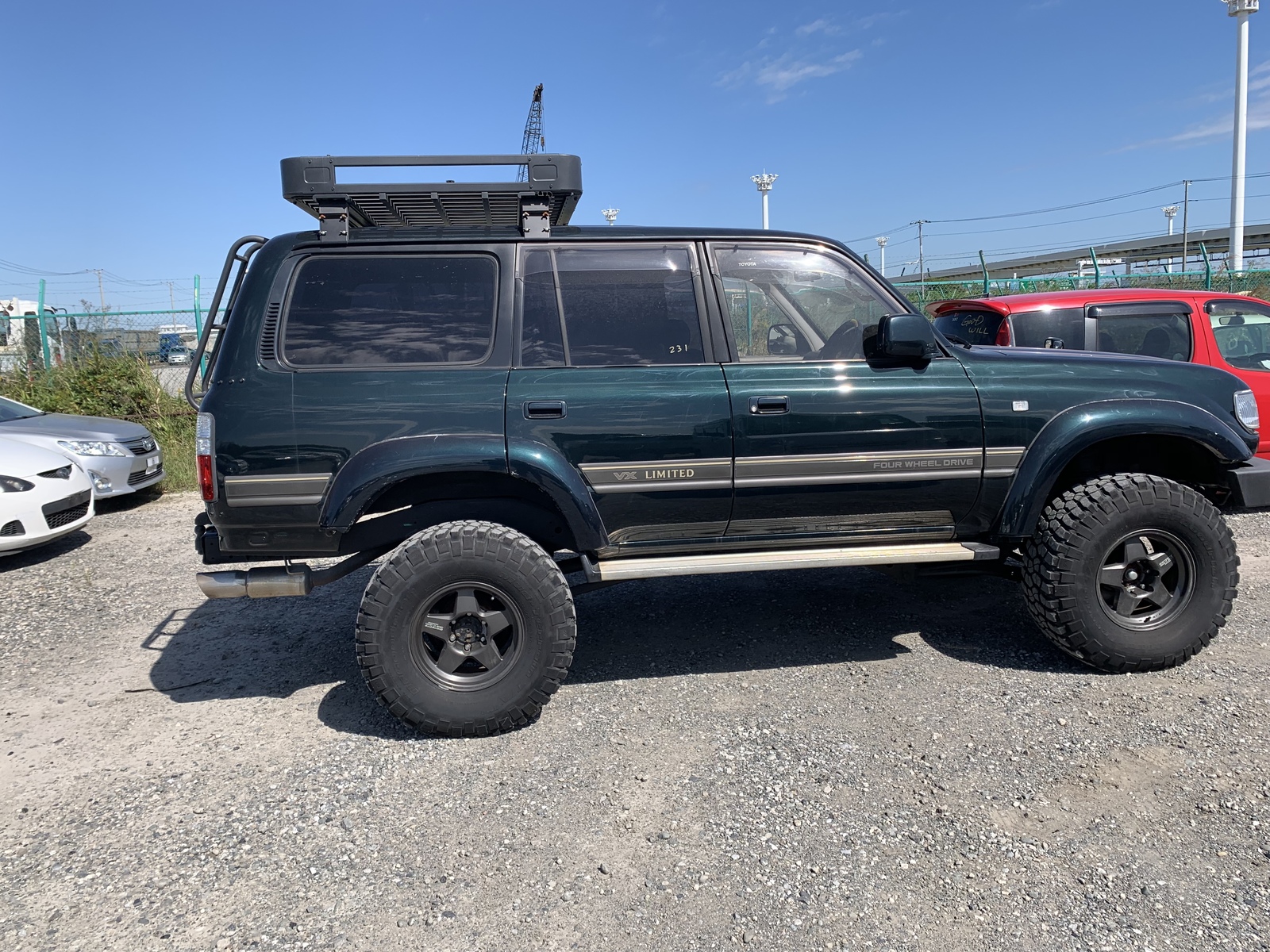 80 Series Land Cruiser VX Limited at a Japan auction yard